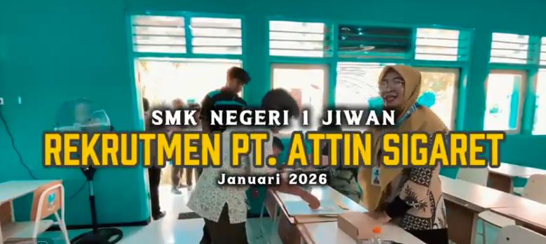 PT. Attin Sigaret - Solo mengadakan kegiatan rekrutmen sekaligus interview di SMK Negeri 1 Jiwan